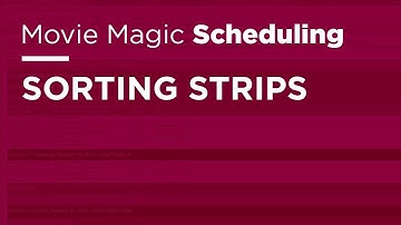 Movie Magic Scheduling - Sorting Strips