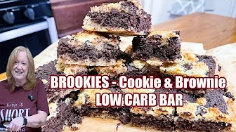 BROOKIES A Cookie & Brownie Bar LOW CARB DESSERT That's So Good
