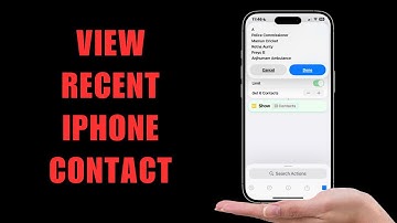 How to View Recently Added Contacts on iPhone - Detailed Tutorial (2025)