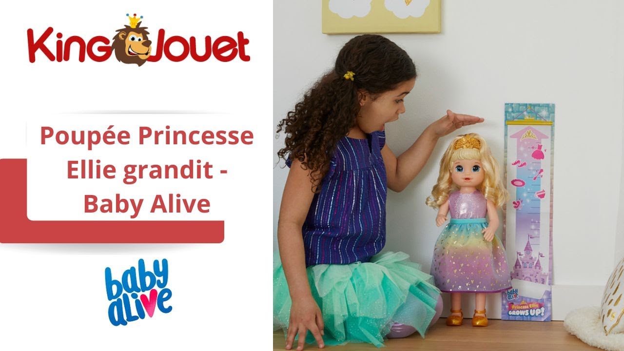 Baby Alive : poupée Princesse Ellie qui parle et grandit, Poupées