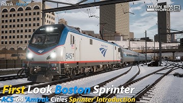 First Look Rush Hour - Boston Sprinter & ACS-64 Introduction : Train Sim World 2