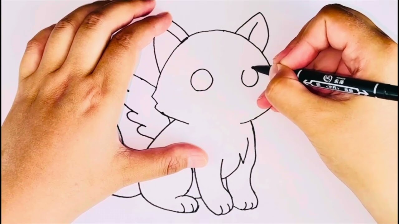 How to draw a Cute Cat with Wings | Drawing lesson for kids | Как нарисовать милого кота с крыльями
