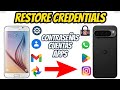 Como Transferir tus Datos y Cuentas a Otro Móvil con "Restore Credentials" | Rápido y Fácil 2025
