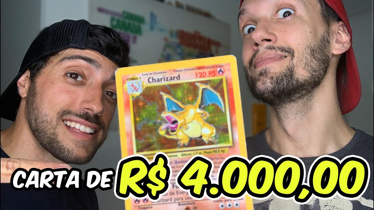 TIREI CHARIZARD RARÍSSIMO CARTA MAIS CARA DE POKÉMON CELEBRAÇÕES