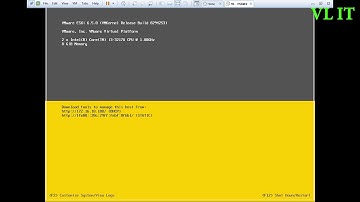 Cài đặt vmware vsphere hypervisor (ESXi) 6.5 trên vmware workstation 12