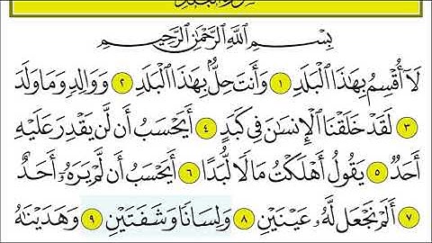سورة البلد 8-10