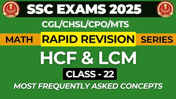 COMPLETE HCF LCM by Jyotiprakash Sir! ONE SHOT VIDEO FOR SSC CGL 2025 #sscmaths #ssccgl2025 #ssccgl