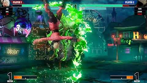 KOF XV | Yuri & Ash & King 💥 Shermie & Kukri & Athena | CPU vs CPU AI vs AI