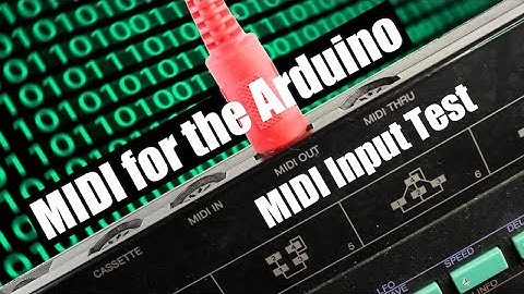 MIDI for the Arduino - MIDI Input Test