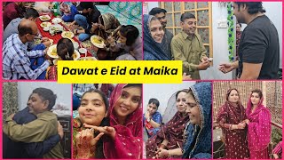 Eid 2nd day Maikay main hoi Eid ki Dawat in-laws k sath mummy k ghar gai papa buht khush hogae