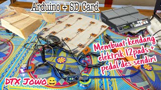 Tutorial membuat kendang elektrik, dtx jowo😅 dengan tombol push button 12pads   pedal des