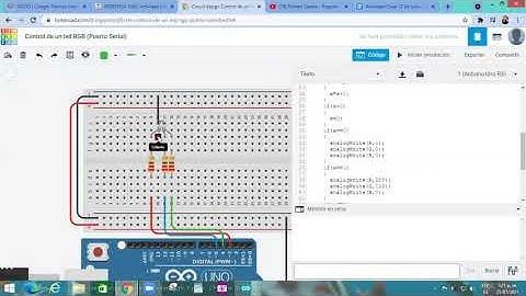 control de un led RGB ( puerto serial ).