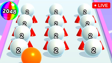 Ball Run 2048 Merge Number High Score Challenge Live Stream