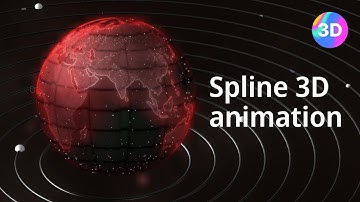 3D Planet Animation Tutorial | Sci-Fi Red Earth in Spline