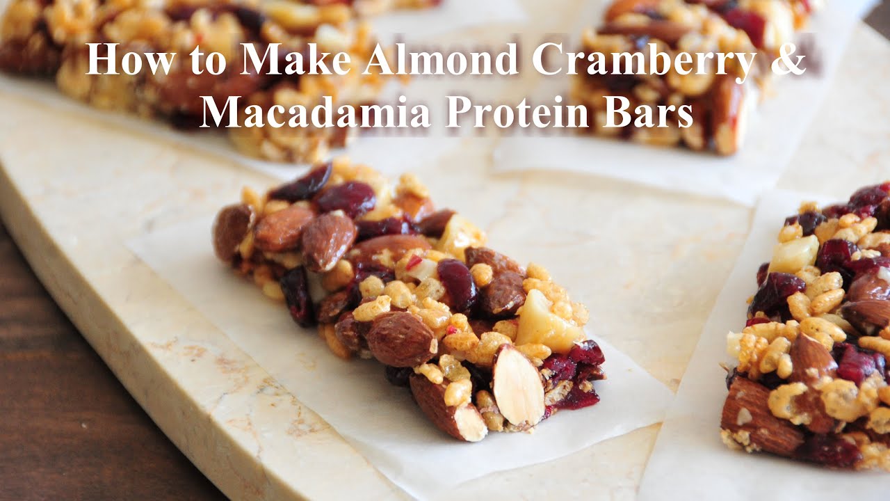 Cranberry Almond Protein Bars