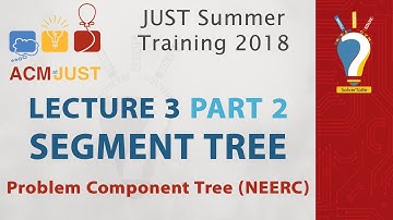 Segment Tree - Problem Component Tree - NEERC | Lecture 3 Part 2 | JUST Summer Training 2018