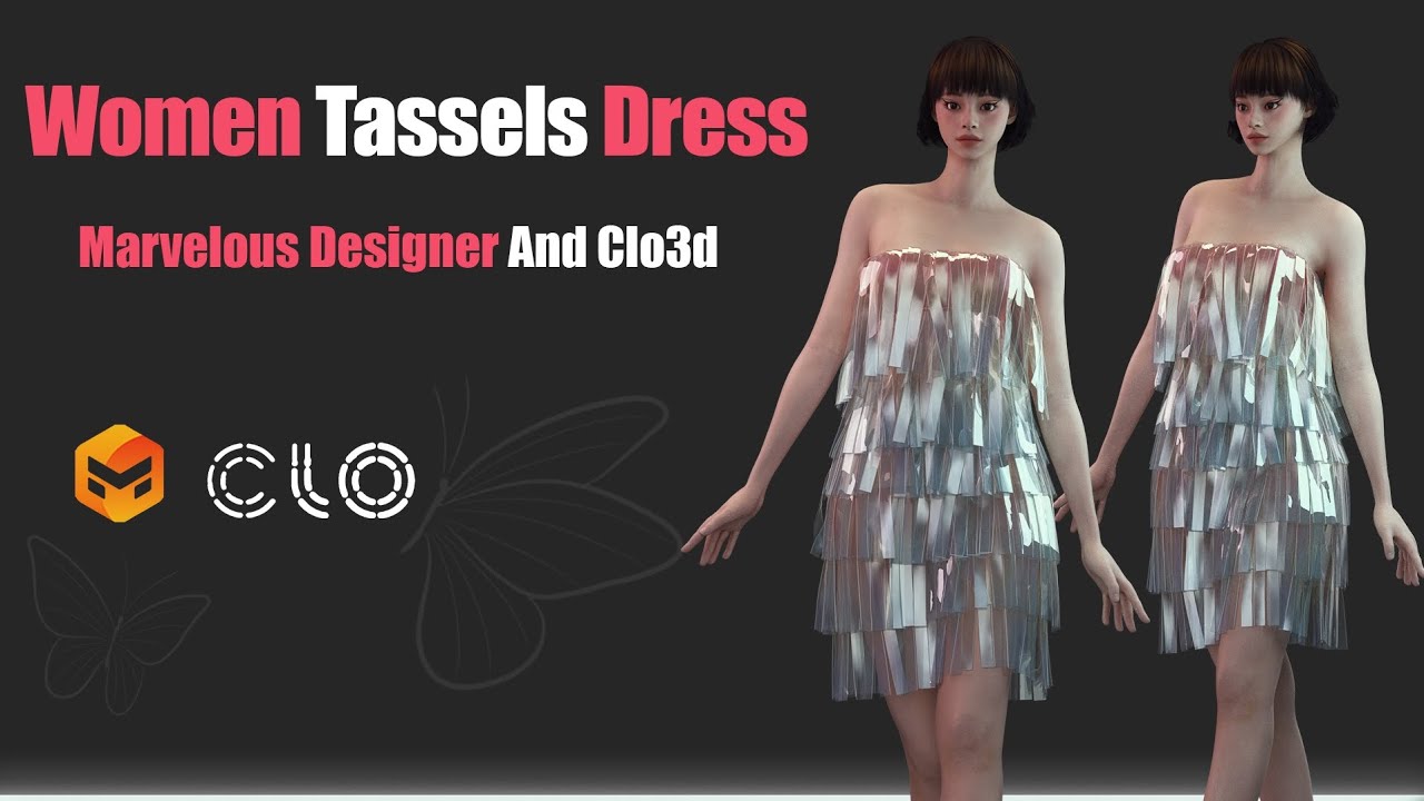 How To Design Women's Scarf in CLO3D & Marvelous Designer | Realistic Fabric Draping Tutorial