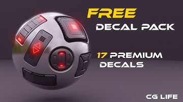 Blender Free Decal Machine Pack