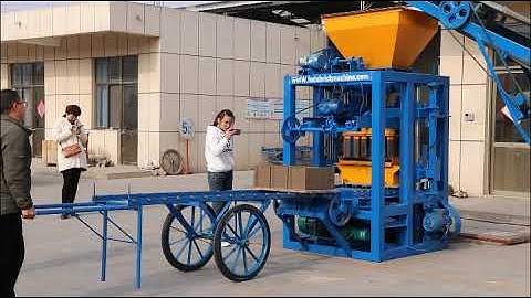QT4-24B Semi-automatic Hydraulic block making machine for sale