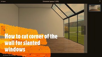 how to cut corner of the wall for slanted windows