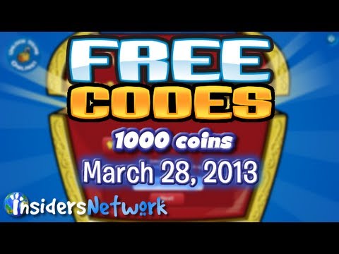 Club Penguin Codes: March 28, 2013 - 1000 Coins