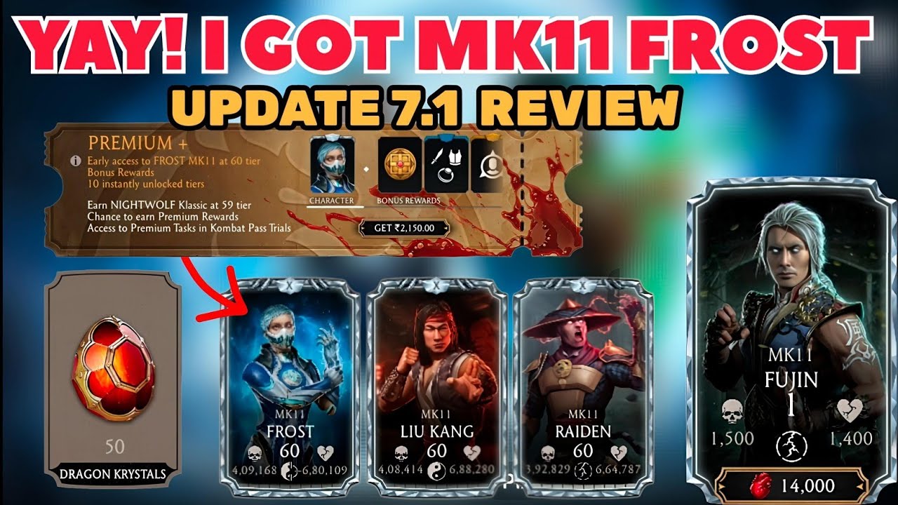 I got MK11 Frost 🥳 Mk Mobile Update 7.1 Review - Mortal Kombat Mobile