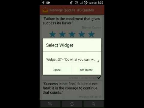 Quote Widget for Android