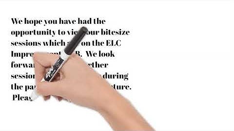 ELC improvement programme update - March 2021