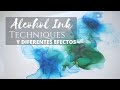 ART ALCOHOL INK - Tutorial EASY de Técnicas y TRUCOS con TINTAS Alcohol + EFFECTS & Techniques