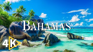 FLYING OVER BAHAMAS (4K UHD) - Calming Music Along With Beautiful Nature Video - 4K Video Ultra HD