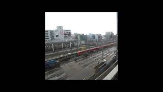 783系・発車・博多駅・博多中央駐車場(783 series, Departure, Hakata Station, Hakata Central Parking Lot)