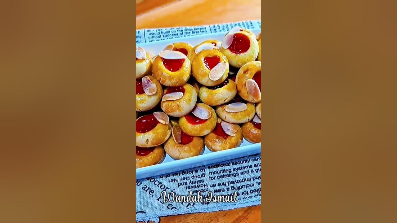 IDE JUALAN KUE KERING | STRAWBERRY ALMOND COOKIES #shorts