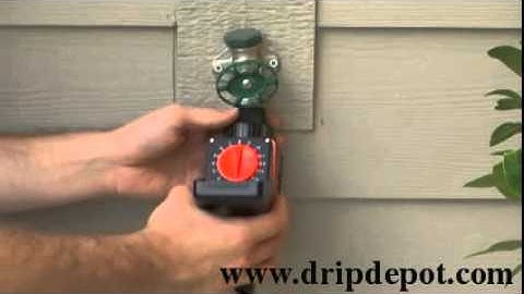 How to install a backflow preventer in a drip irrigation system
