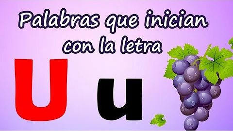 ¿Qué palabra de 2 letras empieza por U?