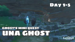 Ghosts Mini Quest - How To Finish Ghost Una Tsurumi Island Genshin Impact