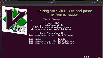 Editing with VIM - Cut and paste in Visual mode