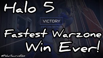 Halo 5: Fastest Warzone Win Ever! (4 Mins)