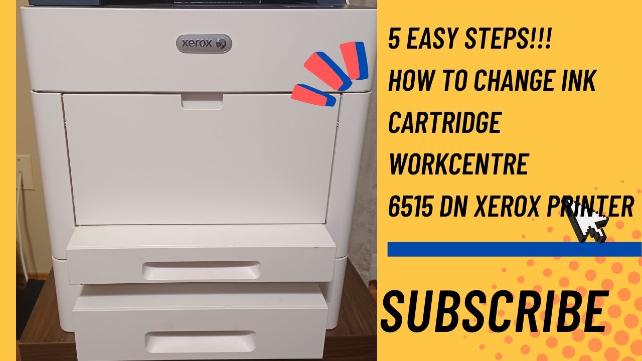 5 easy stepshow to change ink cartridge toner for a xerox