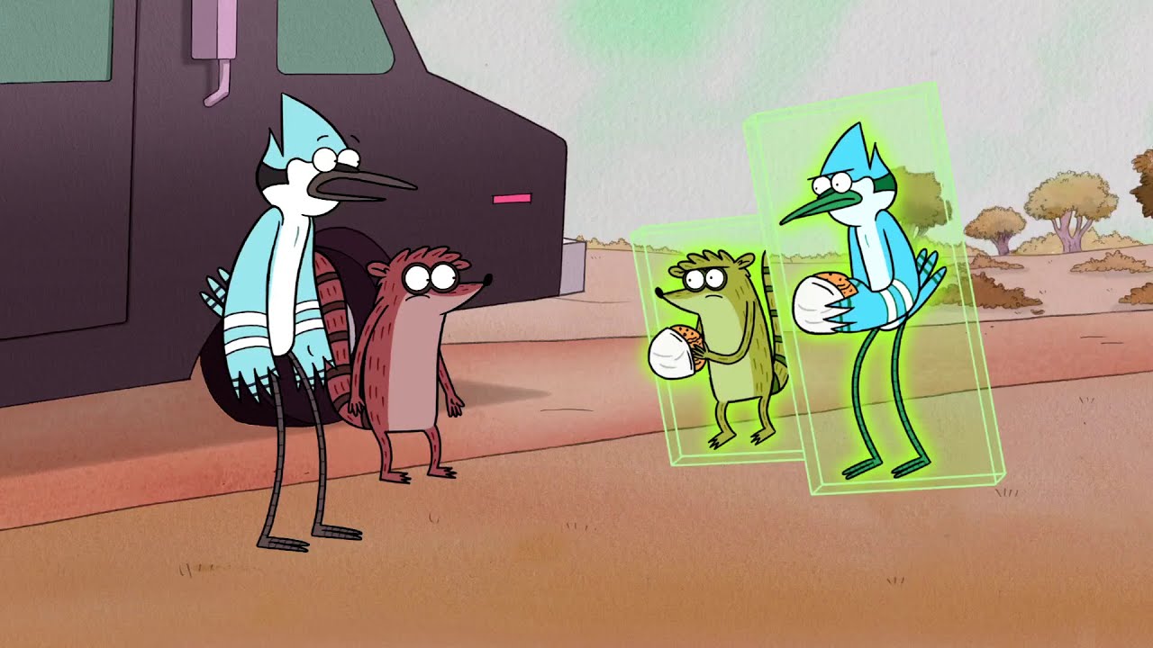 regular show mordecai and rigby cover photo