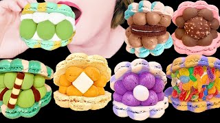 ASMR SEASHELL MACARONS PARTY, 조개 마카롱 먹방 | JUNPPA ASMR | EATING SOUNDS