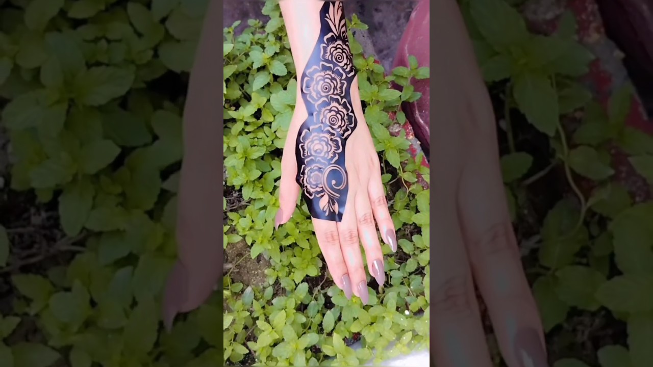 beautiful sticker mehndi design #shorts