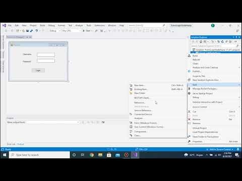 Tutorial Membuat Form Login Sederhana di Visual Studio - YouTube
