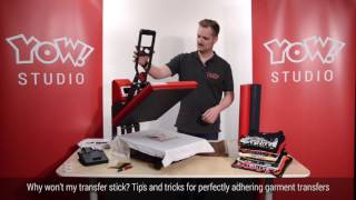 Why won't my transfer stick? Tips and tricks for perfectly adhering garment transfers