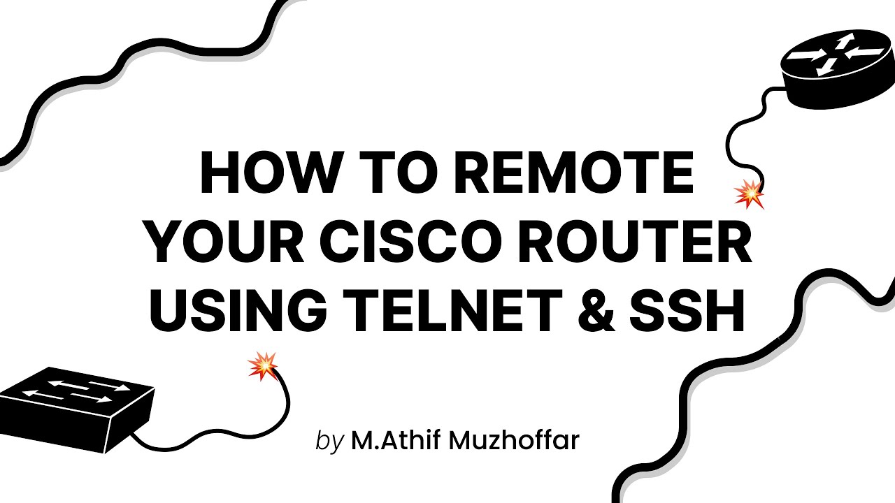 How to Remote Your Cisco Router using Telnet & SSH - YouTube