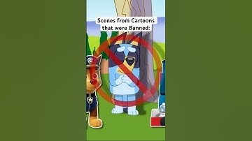 Scenes from Cartoons that were banned! #bluey