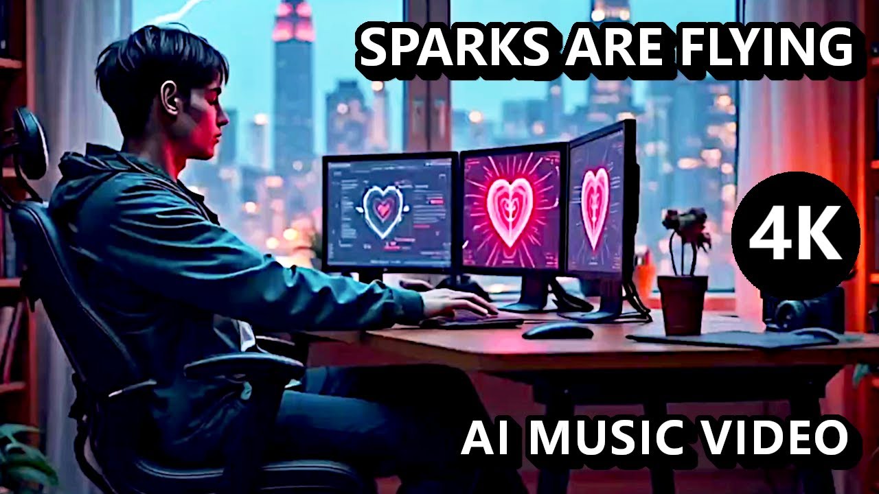Paul Fox ft. Raven - "Sparks Are Flying" (Official AI Music Video) 4K