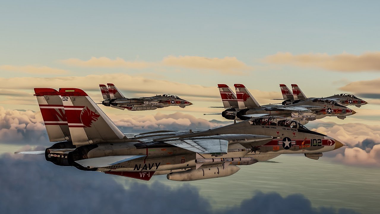 DCS - VF-1 Wolfpack Operation Persian Slaughterhouse - Cinematic F-14A Tomcat
