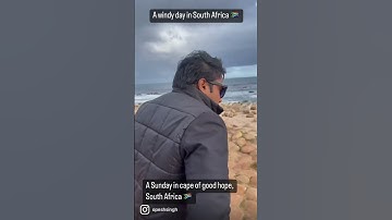 Opesh Singh in South Africa. A windy day in Cape Town #opeshsingh #shorts #southafrica