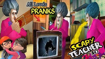 Scary Teacher 3D - GamePlay | All Levels | Nick & Tani Prank | NOOB vs PRO vs HACKER | KesscyGaming