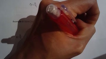 MHF4U 5.4a Solving Trigonometric Equations